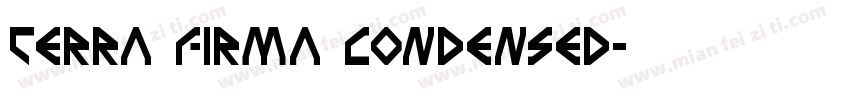 Terra Firma Condensed字体转换